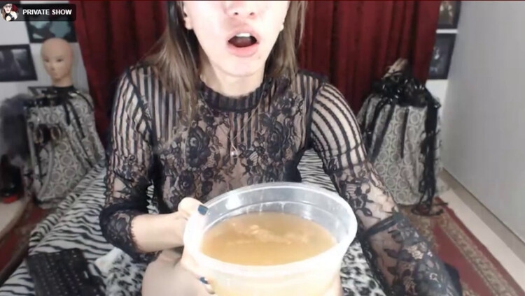 Webcam Show Eating Shit and drinking Vomit. P1 (2024) [SD  / MPEG-4]