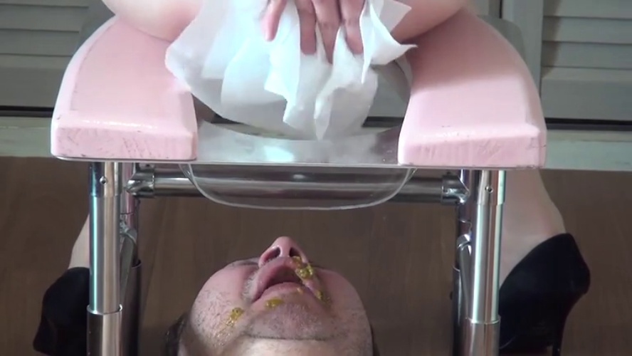 Japanese mistress on humiliation chair for toilet slave. P1 (2025) [SD  / MPEG-4]