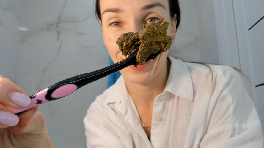 let's brush my teeth with poop paste - Sex With OksiLove (2025) [FullHD  / MPEG-4]