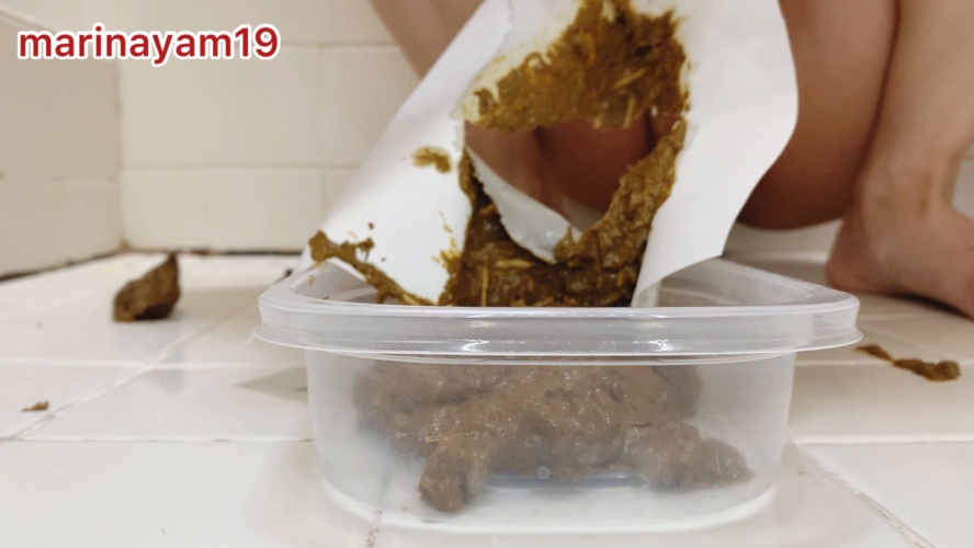 Diarrhea collection into container - Sex With Marinayam19 (2025) [FullHD  / MPEG-4]